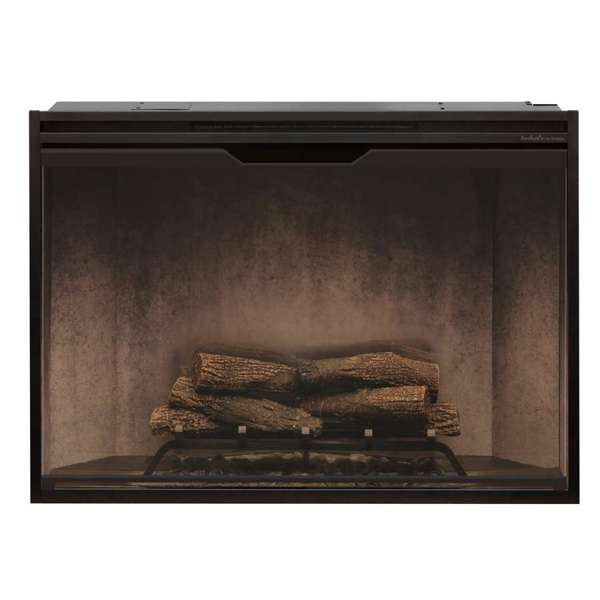 Revillusion® 42-inch Built-In Electric Firebox with Front Glass and Plug Kit, Weathered Concrete - RBF42WC-FG