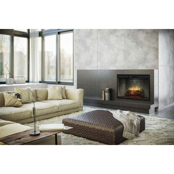 Revillusion® 42-inch Built-In Electric Firebox with Front Glass and Plug Kit, Weathered Concrete - RBF42WC-FG