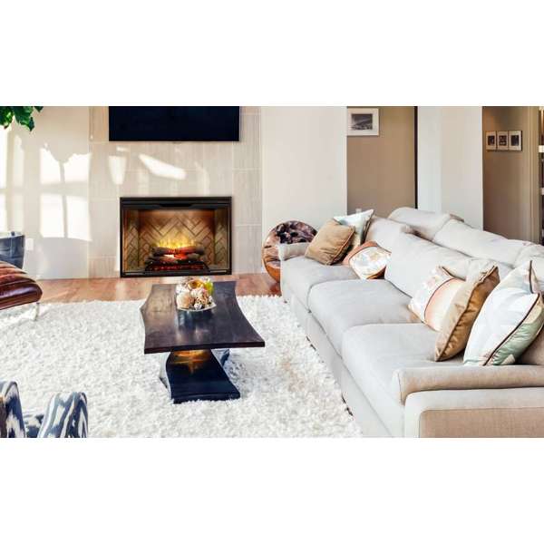Revillusion 42-inch Built-In Electric Firebox with Front Glass and Plug Kit, Herringbone - RBF42-FG