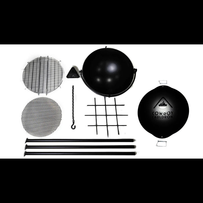 Cowboy Cauldron "Ranch Boss" 42" Fire Pit and Grill - 1300 sq in Cooking Space