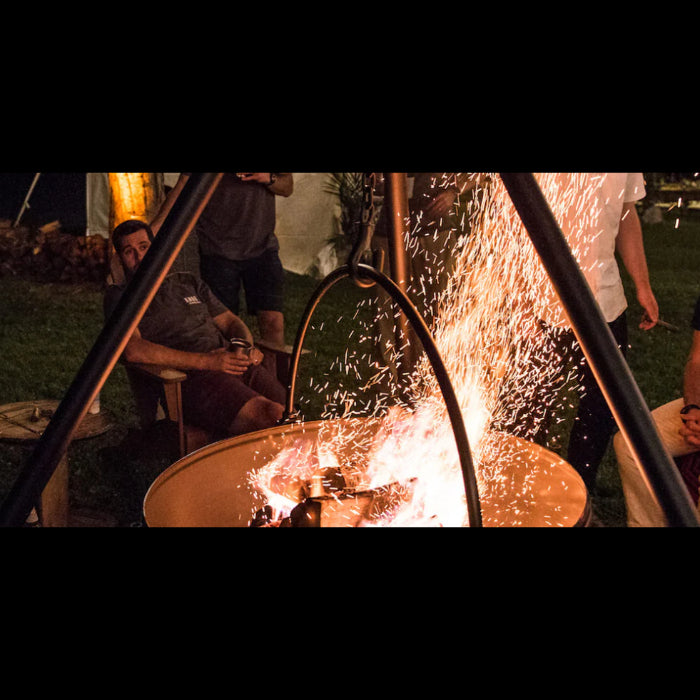 Cowboy Cauldron "Ranch Boss" 42" Fire Pit and Grill - 1300 sq in Cooking Space