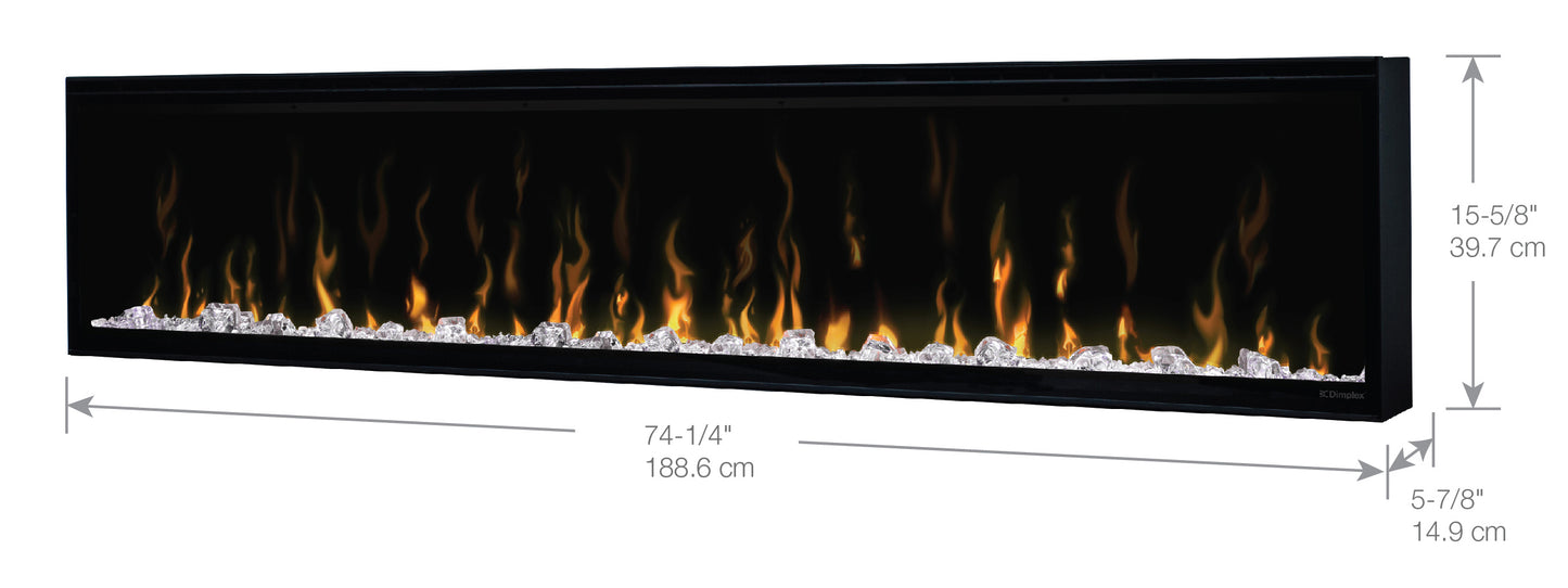 IgniteXL® 74-inch Linear Electric Fireplace - XLF74