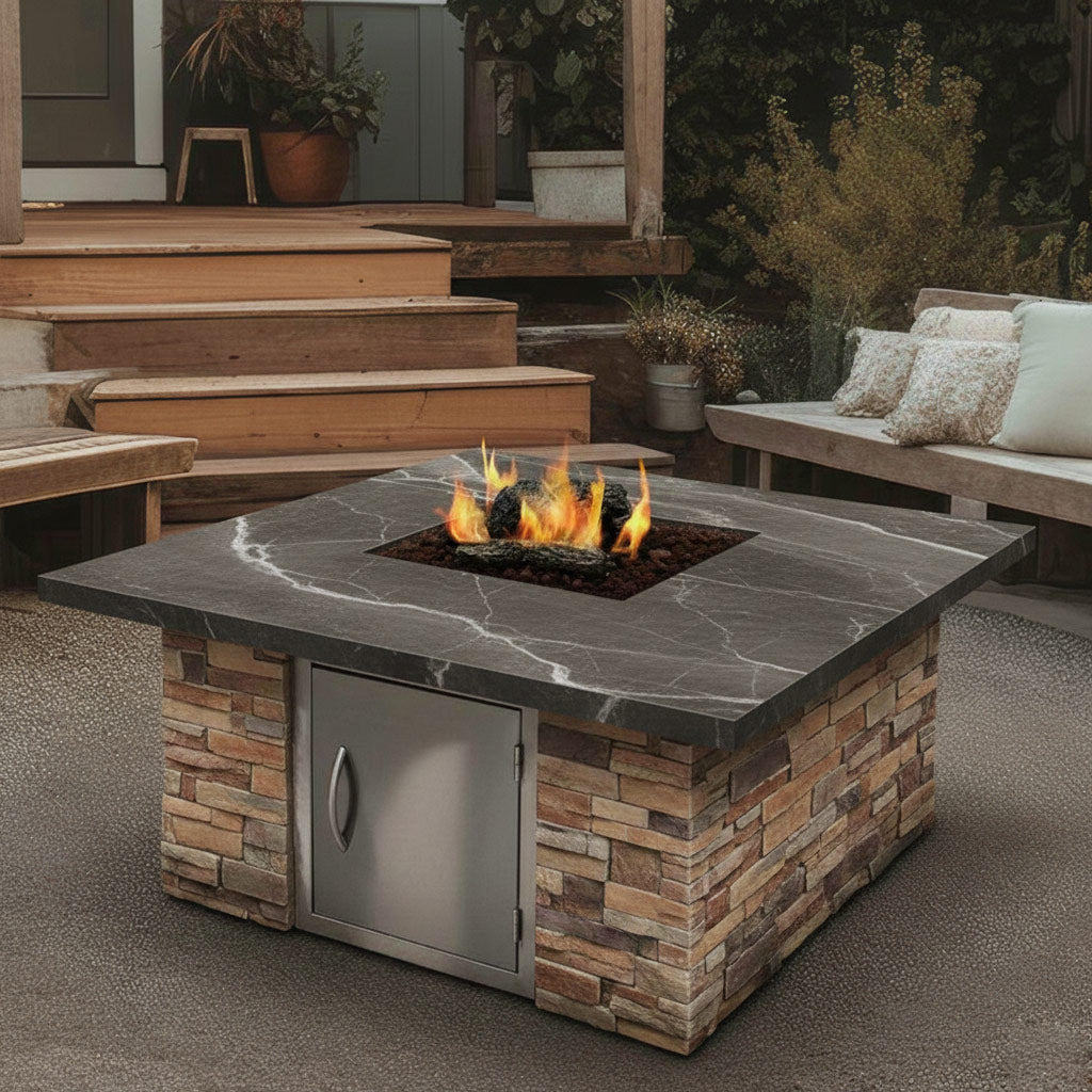 Cal Flame® 48-inch Square Fire Pit Table - FPT-S301M