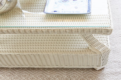 Lloyd Flanders Hamptons 37" Square Cocktail Table 15944 - Detail 2