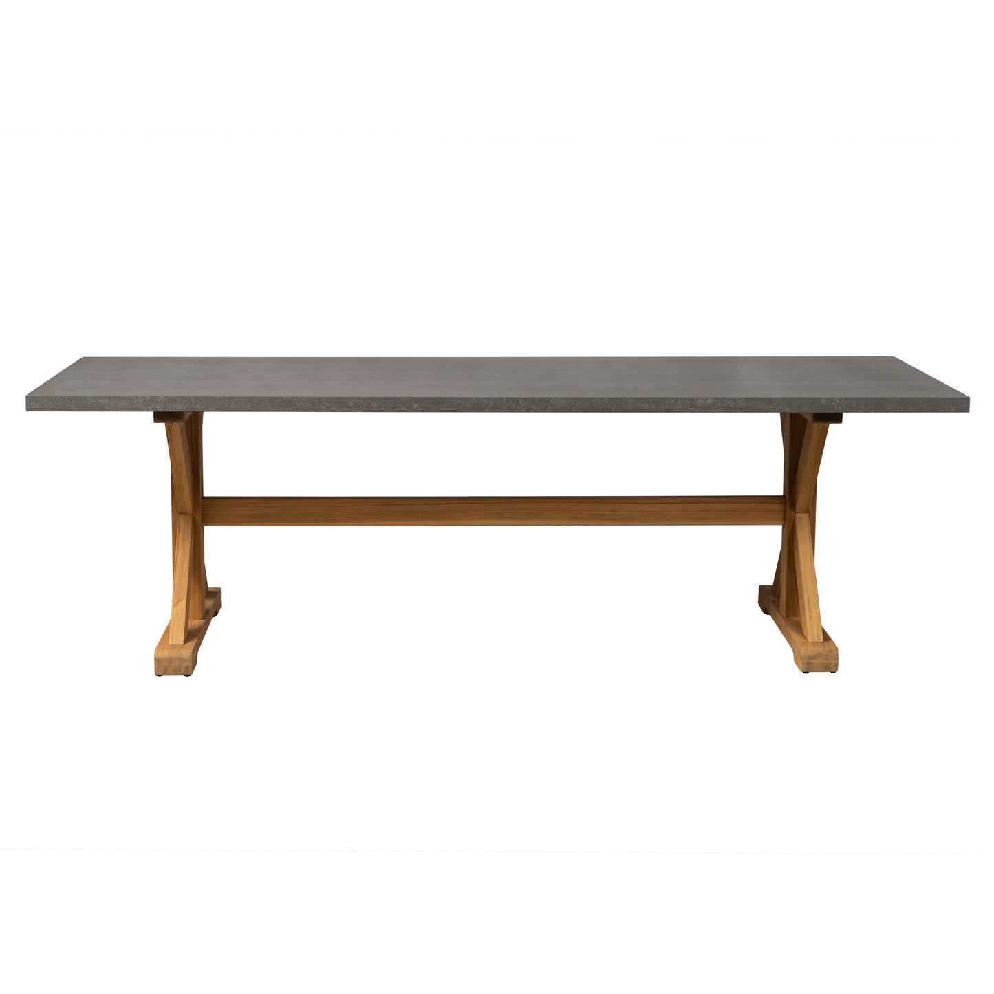 Lloyd Flanders Teak 94" Ceramic Top Teak Dining Table 286094 - Detail 1