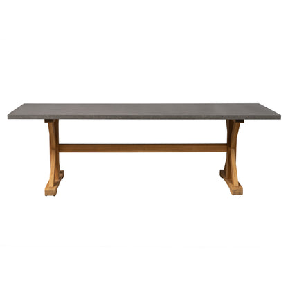 Lloyd Flanders Teak 94" Ceramic Top Teak Dining Table 286094 - Detail 1