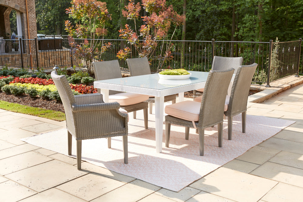 Lloyd Flanders Hamptons 73" Rectangular Dining Table 15972 - Detail 1