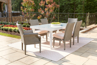 Lloyd Flanders Hamptons 73" Rectangular Dining Table 15972 - Detail 1