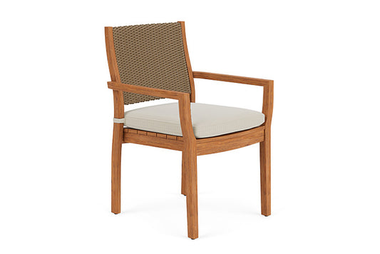 Lloyd Flanders Teak Loom Back Teak Dining Armchair* 286201 - Main Product Image