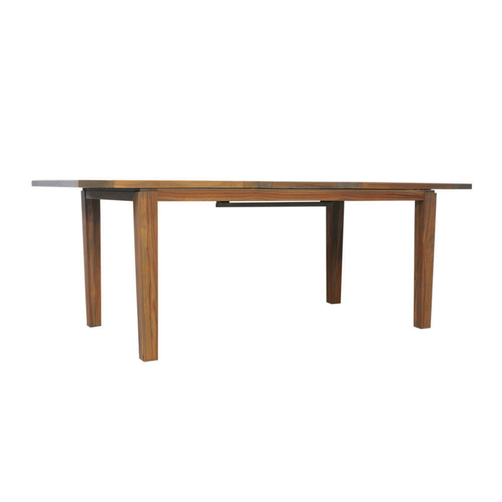 Lloyd Flanders Teak 63-84" Butterfly Leaf Umbrella Dining Table 286095 - Main Product Image