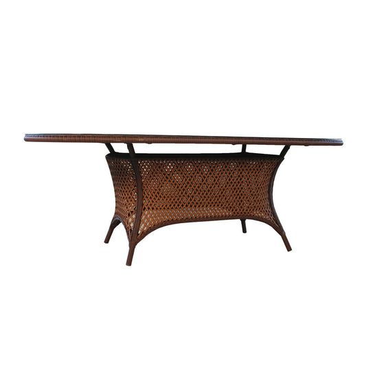Lloyd Flanders Grand Traverse 84" Oval Umbrella Dining Table 71084 - Main Product Image
