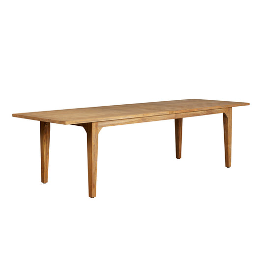 Lloyd Flanders Teak 86-110" Double Butterfly Leaf Umbrella Table 286584 - Main Product Image