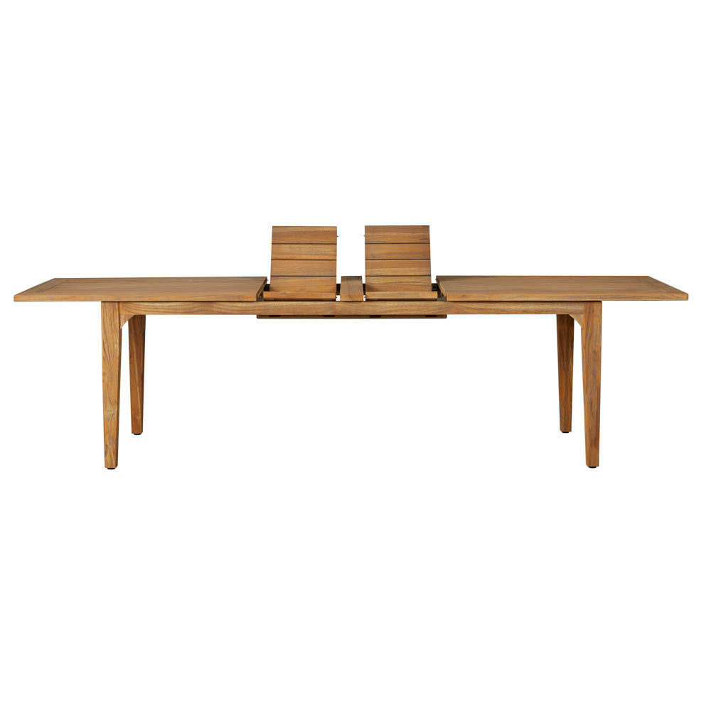 Lloyd Flanders Teak 86-110" Double Butterfly Leaf Umbrella Table 286584 - Detail 3