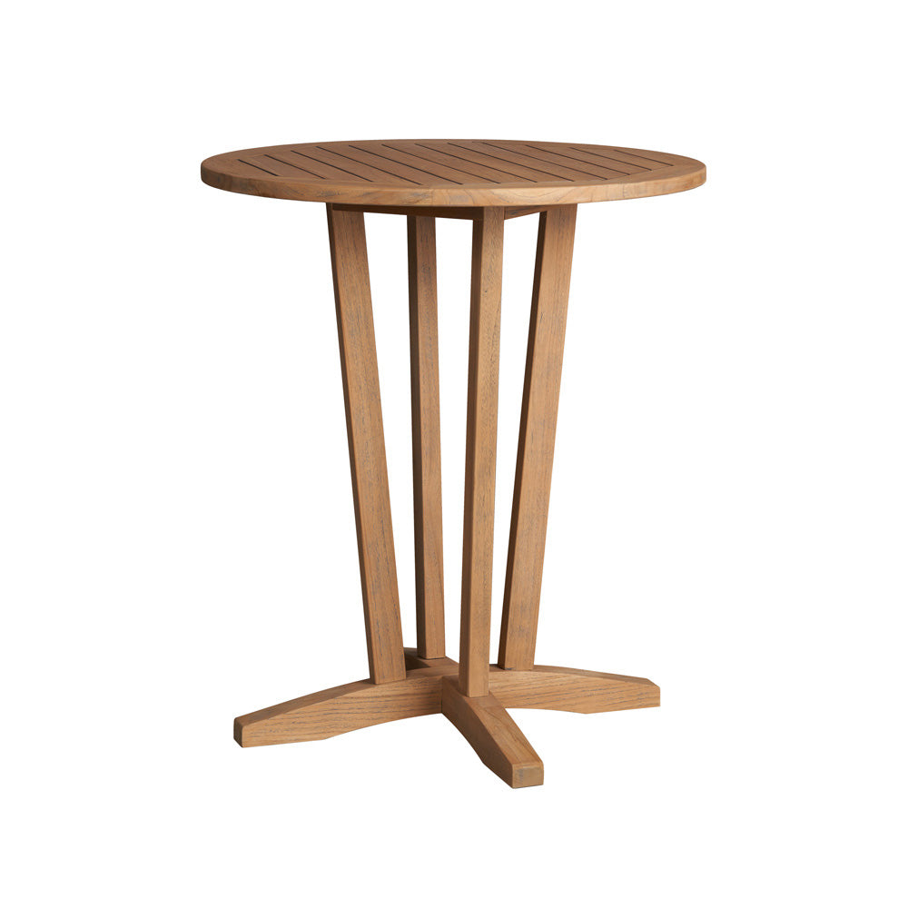 Lloyd Flanders Teak 30" Round Bar Table 286340 - Main Product Image
