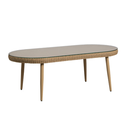 Lloyd Flanders Cascade 48" Oval Cocktail Table 107044 - Detail 1