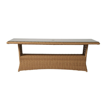 Lloyd Flanders Magnolia 84" Rectangular Umbrella Dining Table 331084 - Detail 4