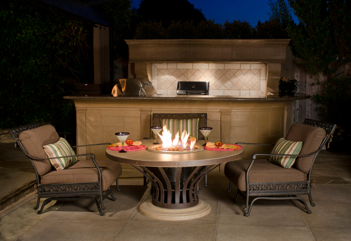 American Fyre Designs Fiesta Dining Firetable