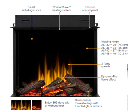 Ignite® Aspire 42-inch Electric Firebox