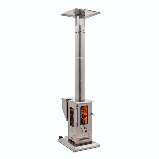 Timber Stoves Big Timber 90,000 BTU Wood Pellet Patio Heater - Portable Outdoor Heat - WPPHBTSS1.0
