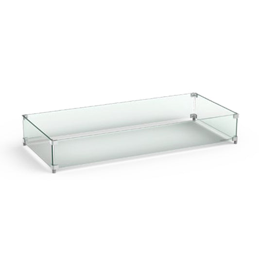 Large Rectangular Glass Wind Guard 8211-WG