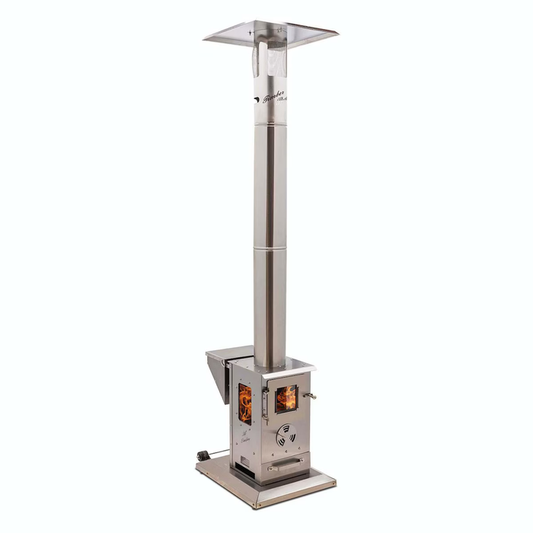 Timber Stoves Lil' Timber 72,000 BTU Wood Pellet Patio Heater - Portable Outdoor Heat - WPPHLTSS1.0