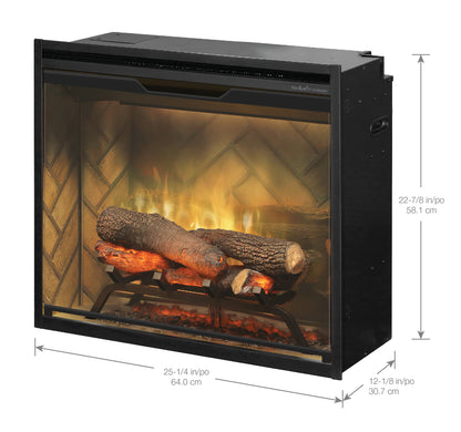 Revillusion® 24-inch Built-In Electric Firebox, Herringbone - RBF24DLX