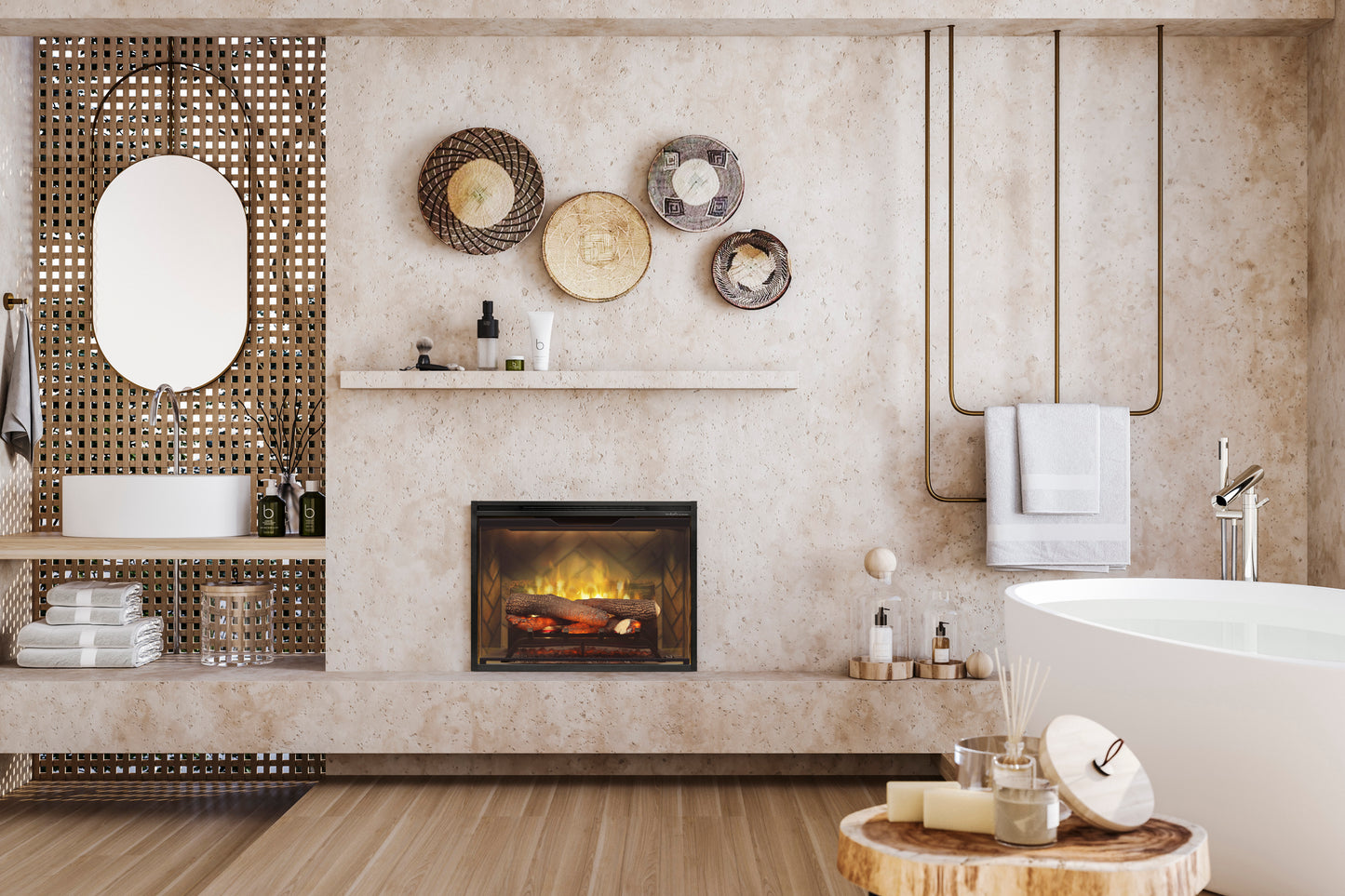 Revillusion® 24-inch Built-In Electric Firebox, Herringbone - RBF24DLX