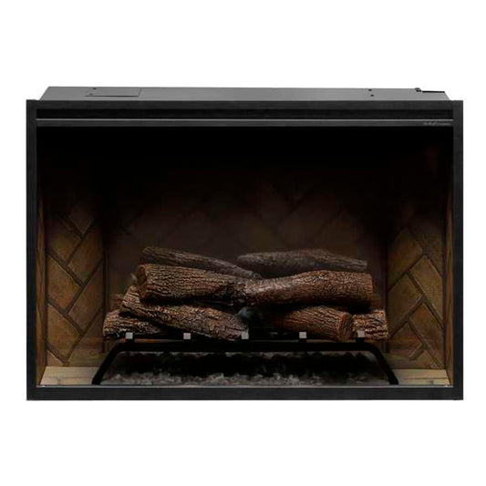 Revillusion® 36-inch Built-In Electric Firebox with Front Glass and Plug Kit, Herringbone - RBF36-FG