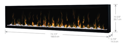 IgniteXL® 74-inch Linear Electric Fireplace - XLF74