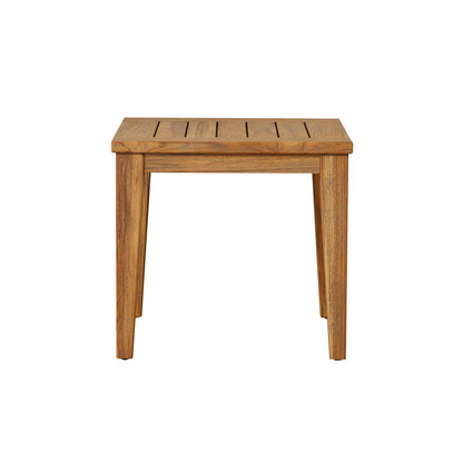 Lloyd Flanders Teak 24" Square Tapered Leg End Table 286443 - Main Product Image