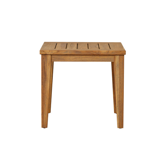 Lloyd Flanders Teak 24" Square Tapered Leg End Table 286443 - Main Product Image
