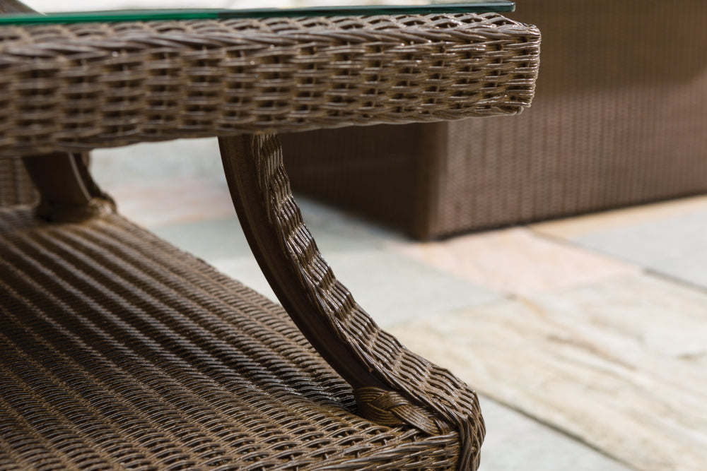 Lloyd Flanders Hamptons 37" Square Cocktail Table 15944 - Detail 3