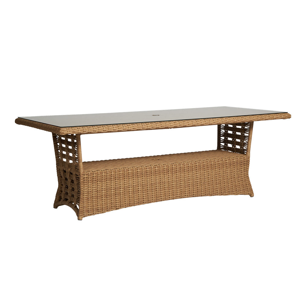 Lloyd Flanders Magnolia 84" Rectangular Umbrella Dining Table 331084 - Detail 3