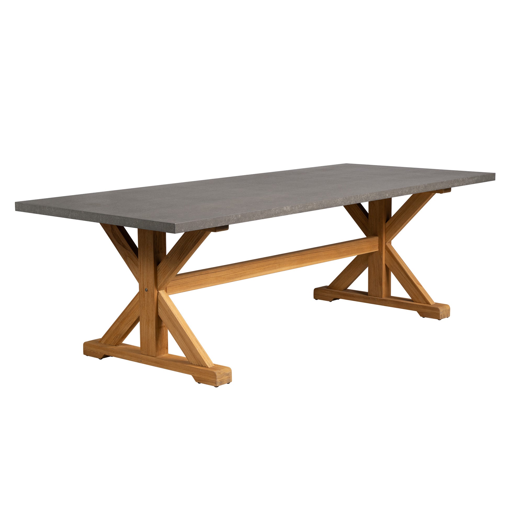 Lloyd Flanders Teak 94" Ceramic Top Teak Dining Table 286094 - Main Product Image
