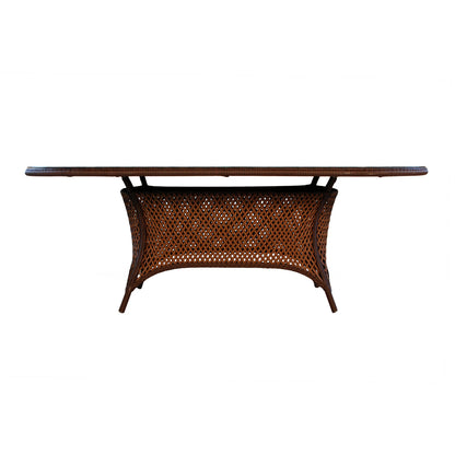Lloyd Flanders Grand Traverse 84" Oval Umbrella Dining Table 71084 - Detail 1