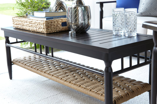 Lloyd Flanders Low Country 49" Rectangular Cocktail Table 77346 - Main Product Image