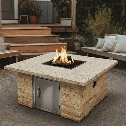 Cal Flame® 48-inch Square Fire Pit Table - FPT-S301M