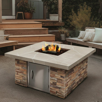 Cal Flame® 48-inch Square Fire Pit Table - FPT-S301M