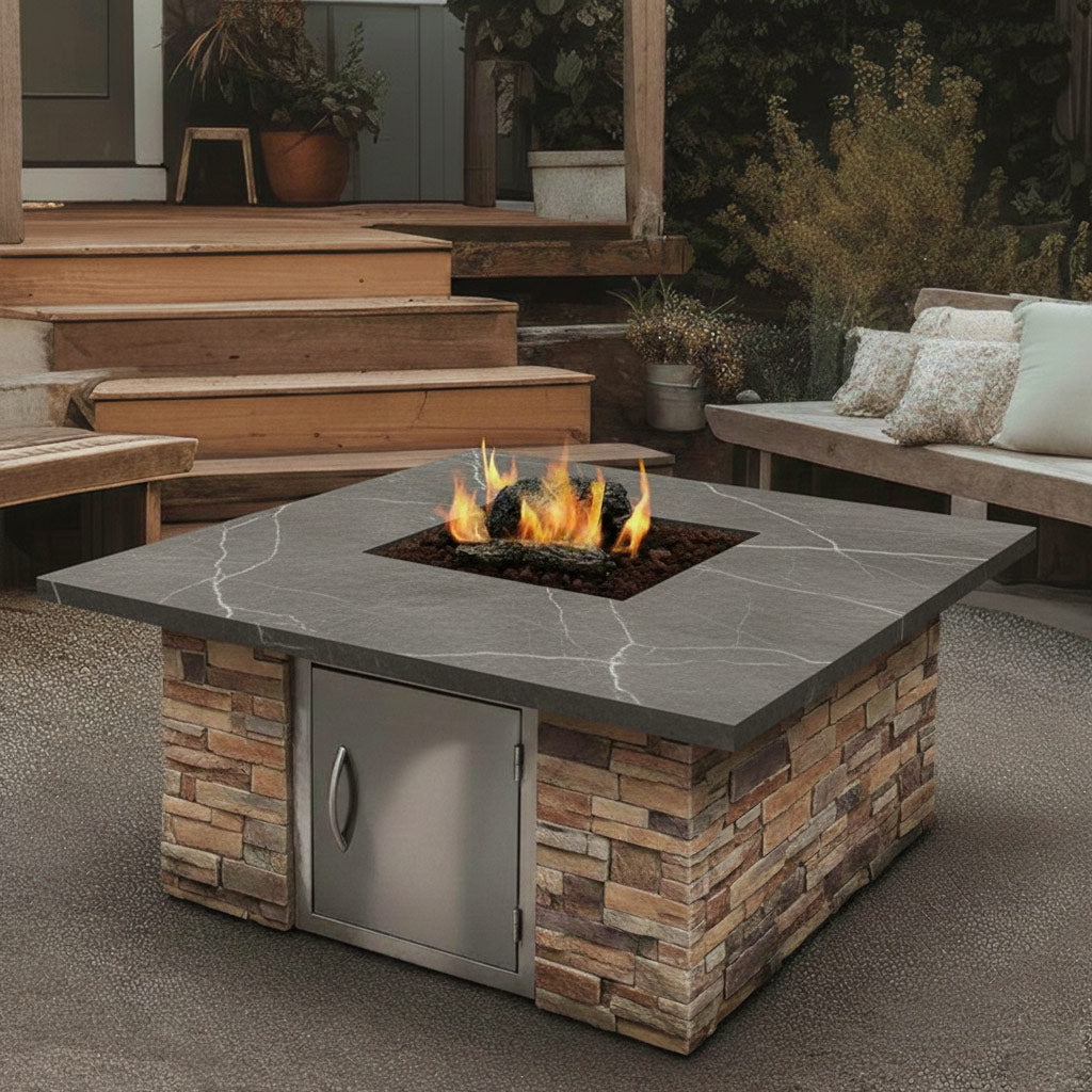 Cal Flame® 48-inch Square Fire Pit Table - FPT-S301M